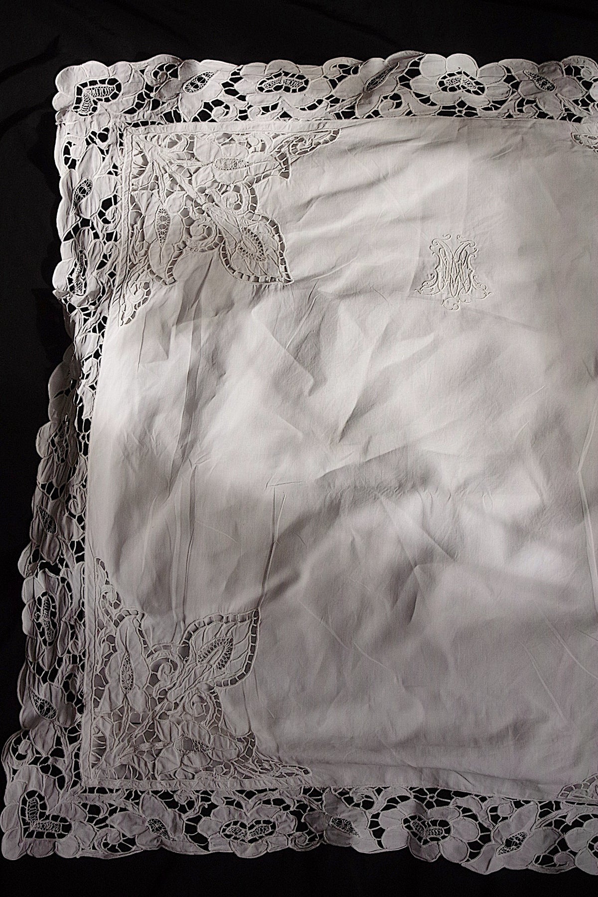 アンティーククッションカバー linge de maison ancienne 1 4