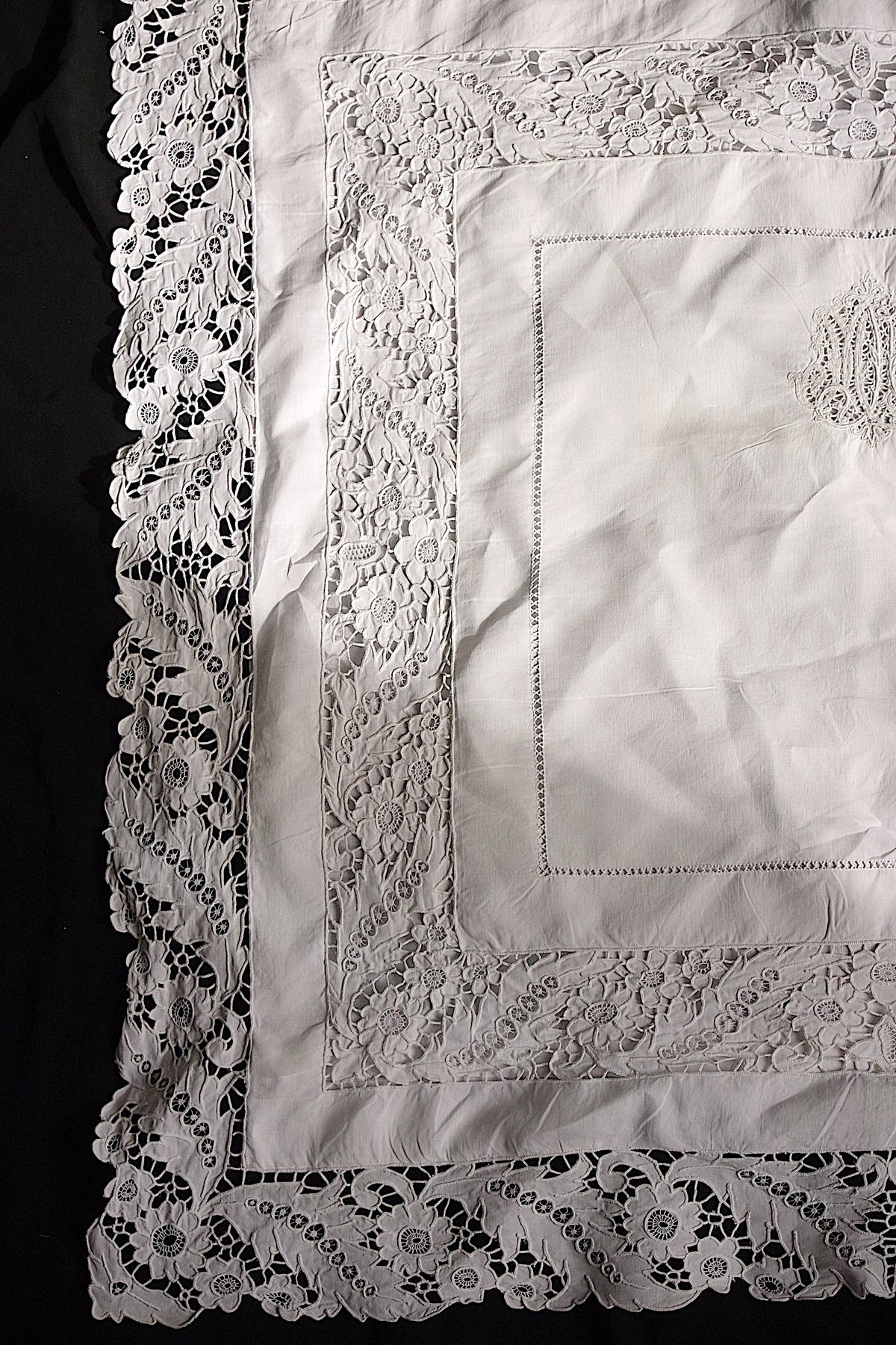 アンティーククッションカバー linge de maison ancienne 2 2