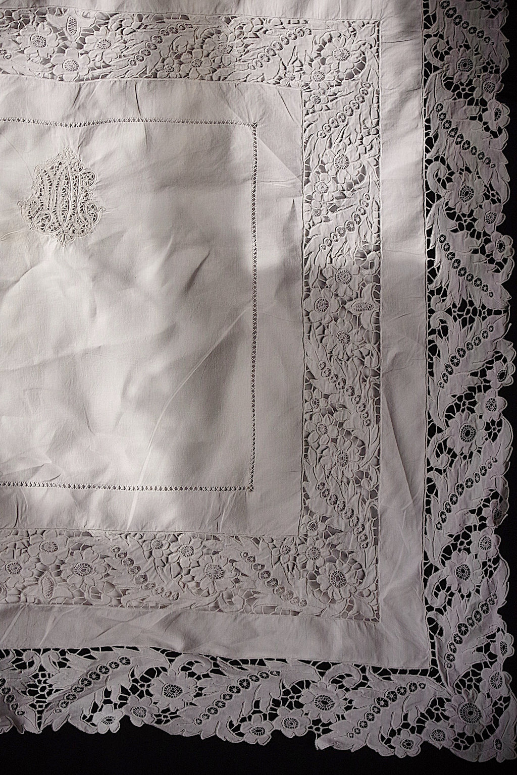 アンティーククッションカバー linge de maison ancienne 2 3