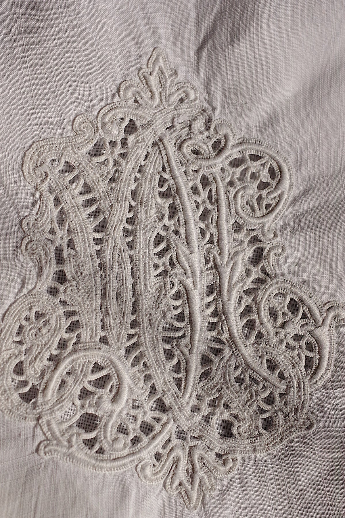 アンティーククッションカバー linge de maison ancienne 2 9