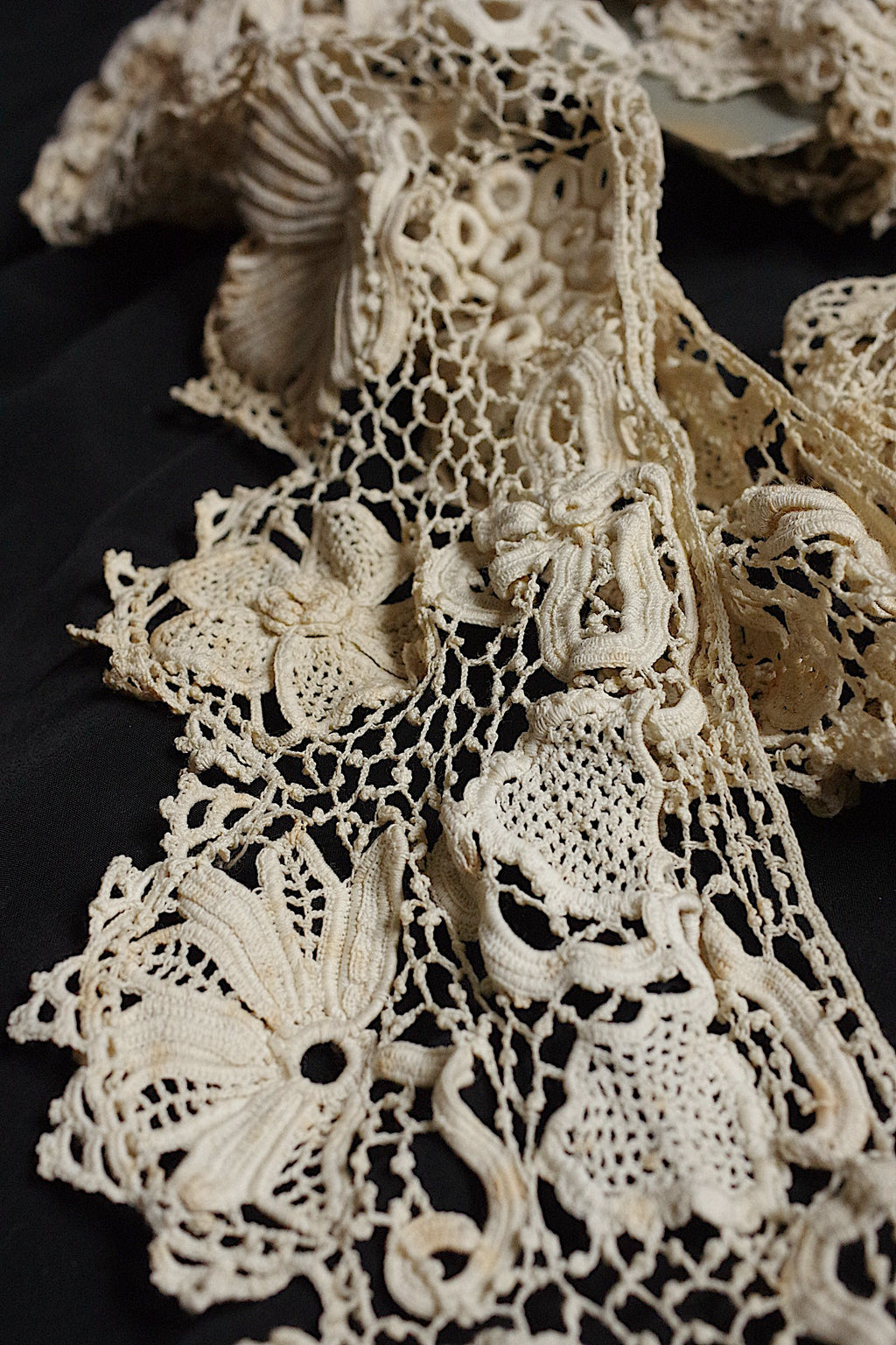 アンティークレース dentelle ancienne アイリッシュクロシェレース 455cm 6