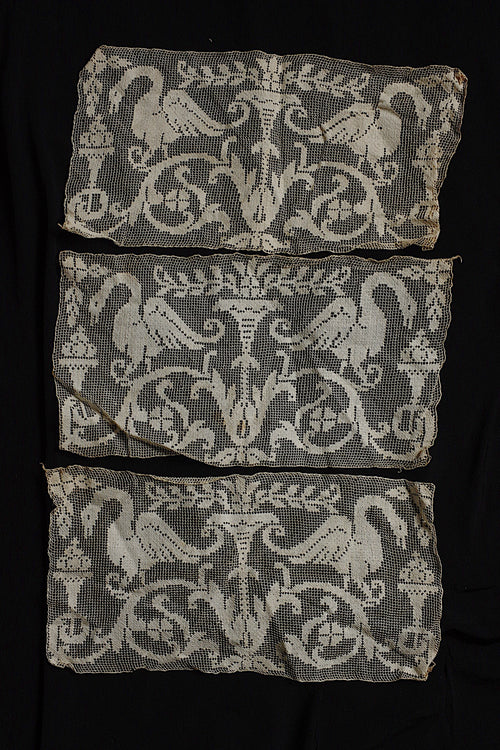 アンティークレース dentelle ancienne モチーフ３枚