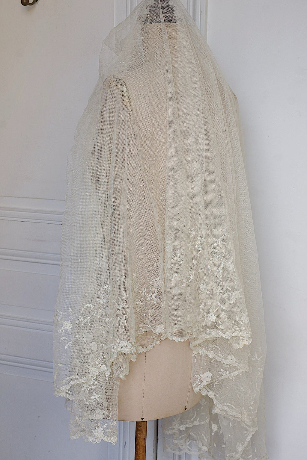 アンティークレース dentelle ancienne 大きなベール 12
