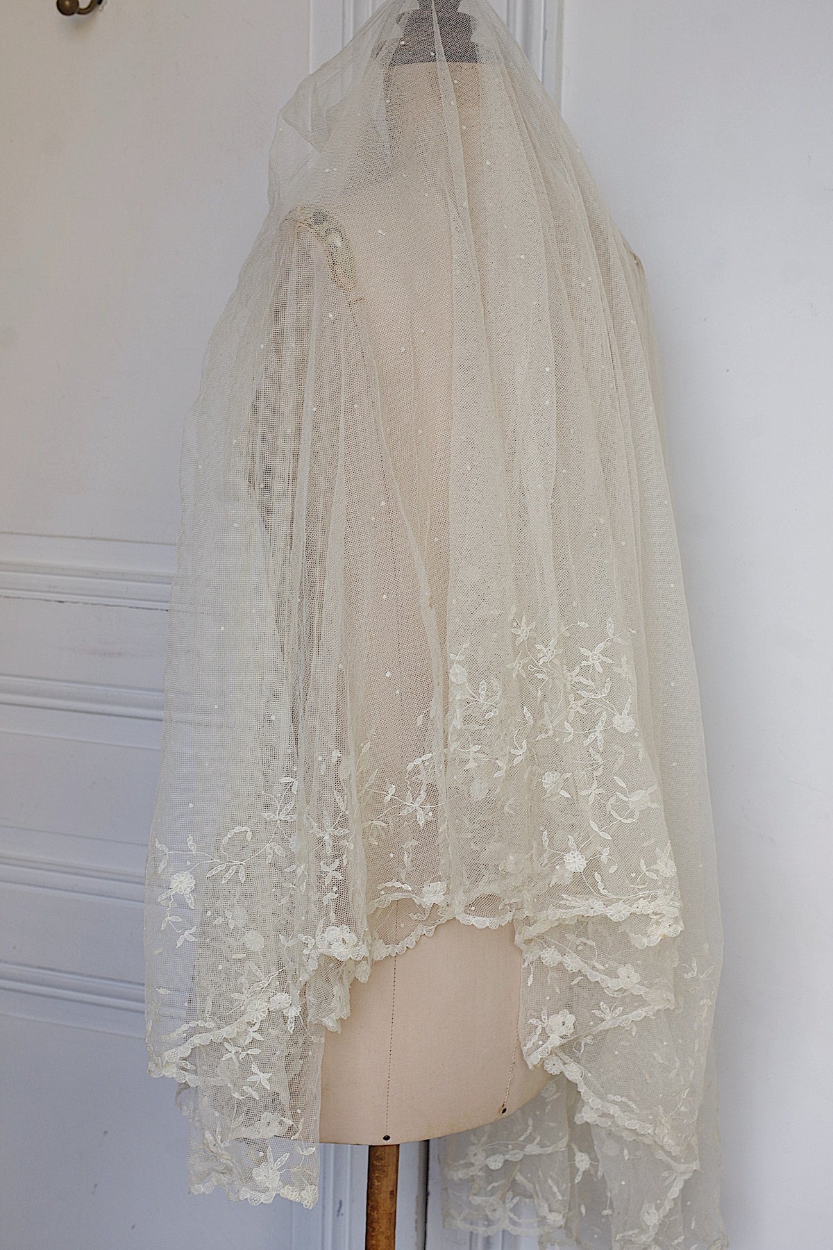 アンティークレース dentelle ancienne 大きなベール 12