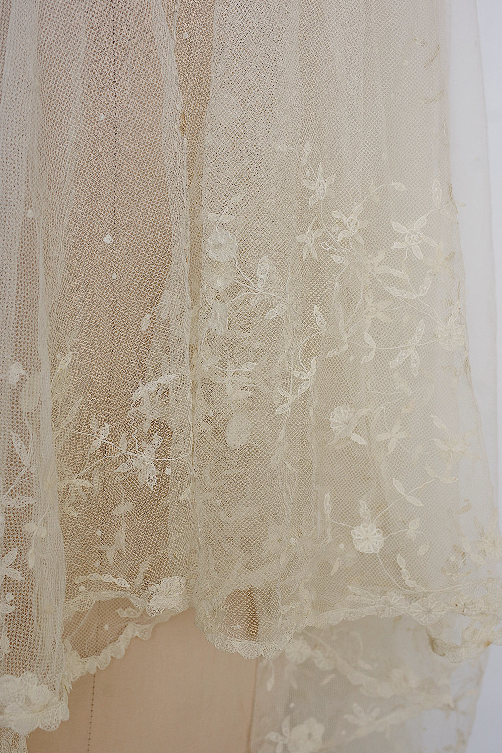 アンティークレース dentelle ancienne 大きなベール 13