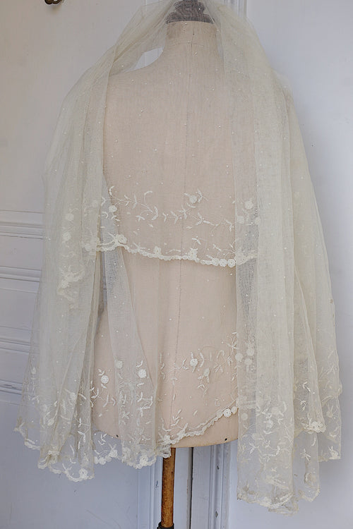 アンティークレース dentelle ancienne 大きなベール 2