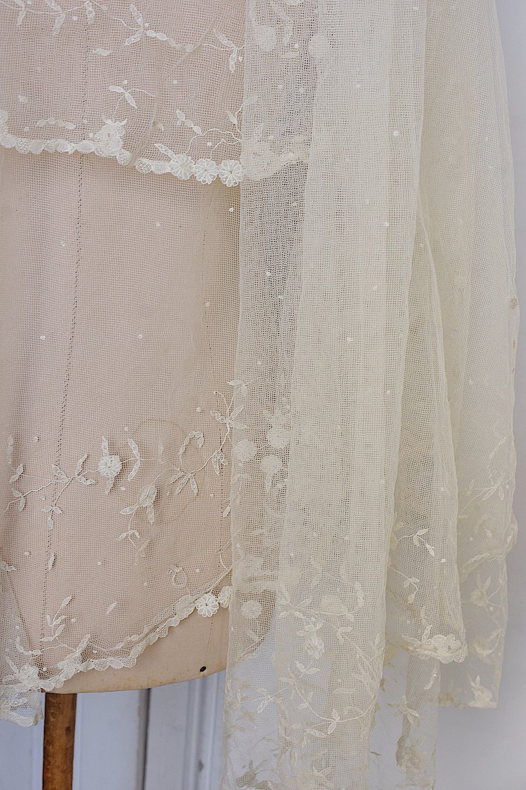 アンティークレース dentelle ancienne 大きなベール 14