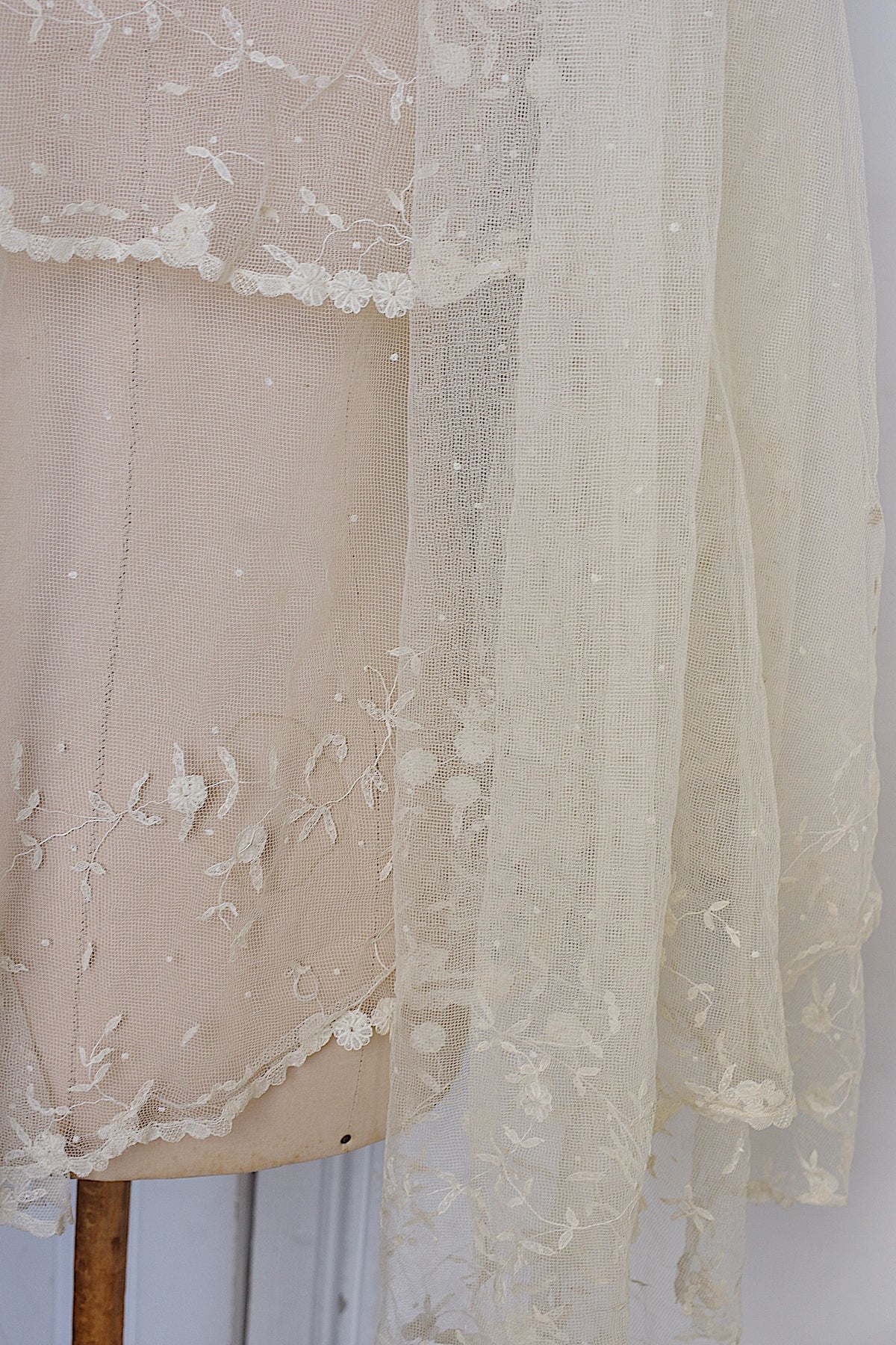 アンティークレース dentelle ancienne 大きなベール 14