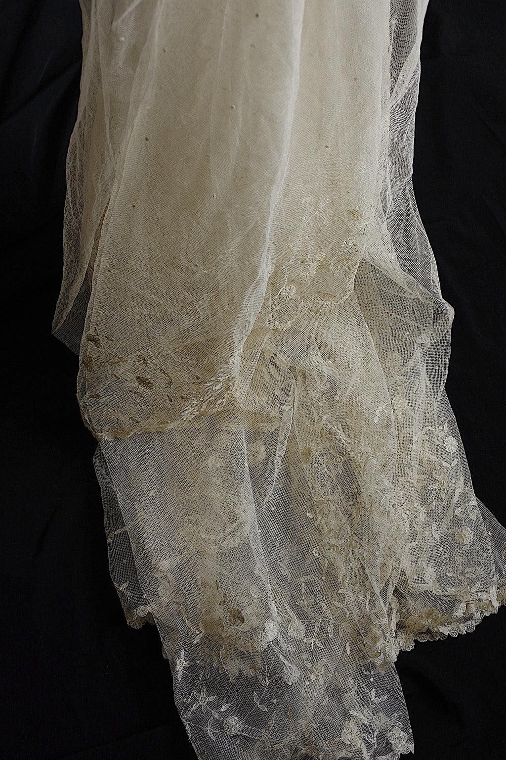 アンティークレース dentelle ancienne 大きなベール 16