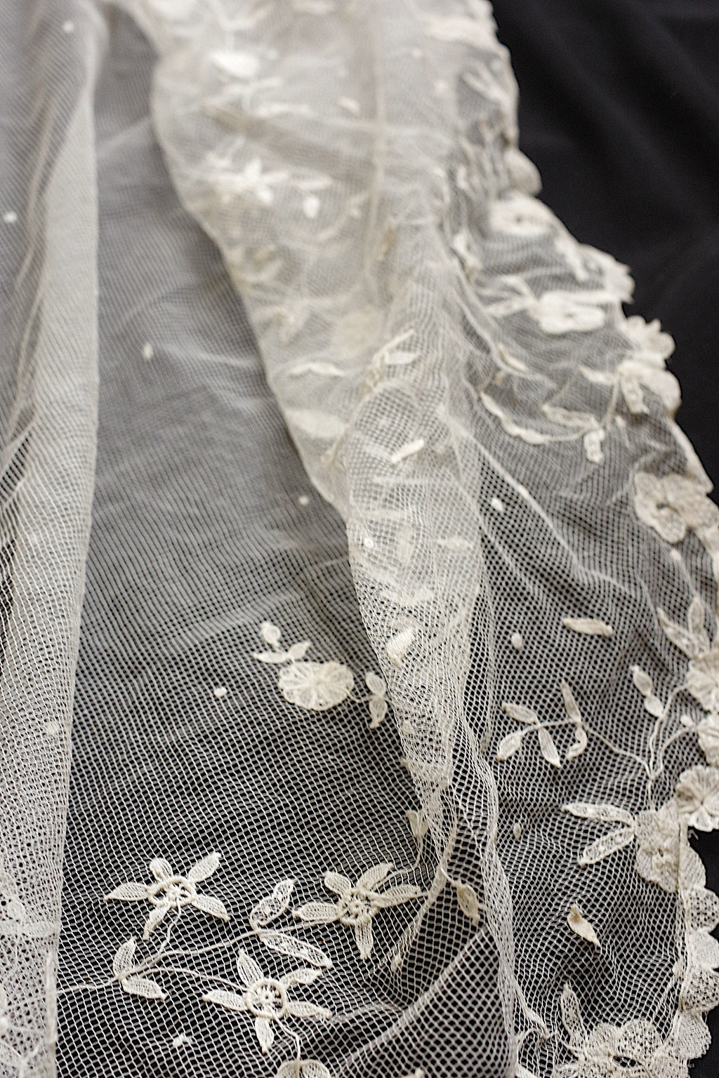 アンティークレース dentelle ancienne 大きなベール 6