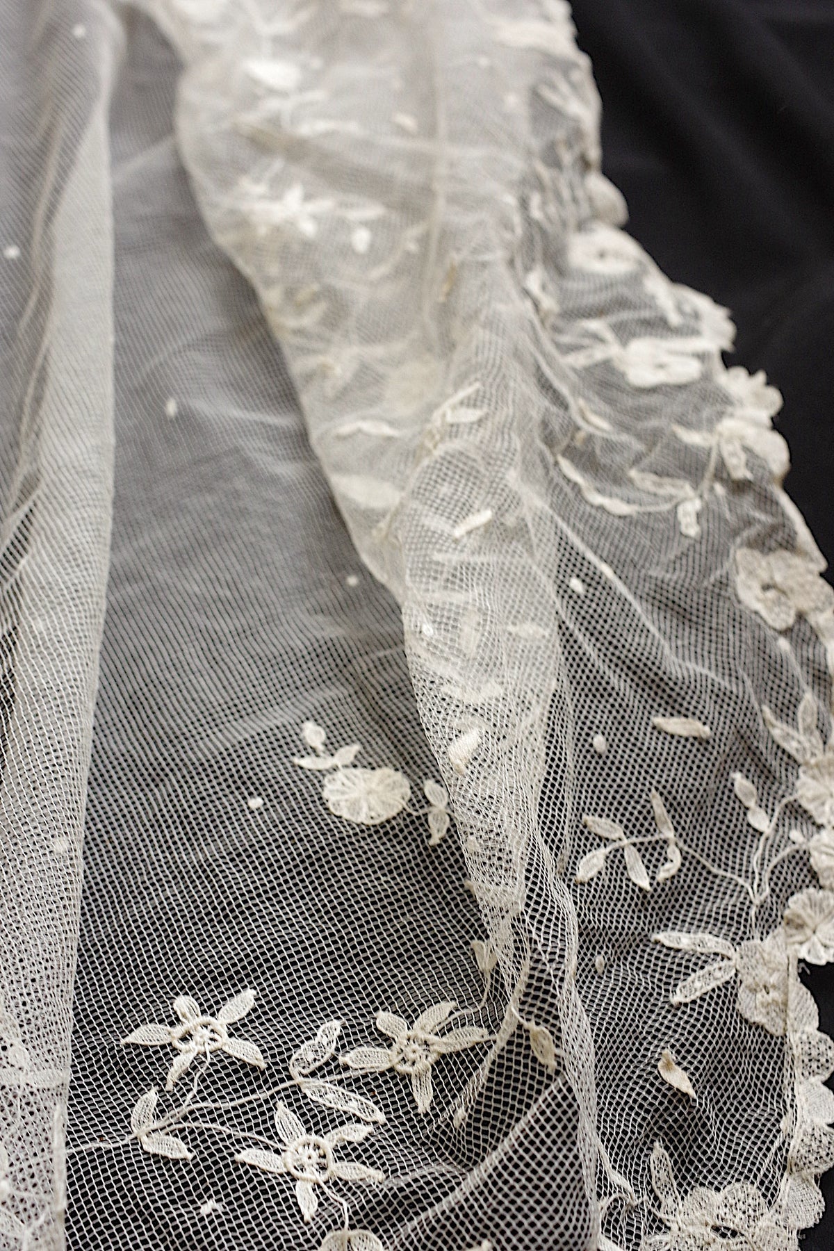アンティークレース dentelle ancienne 大きなベール 6