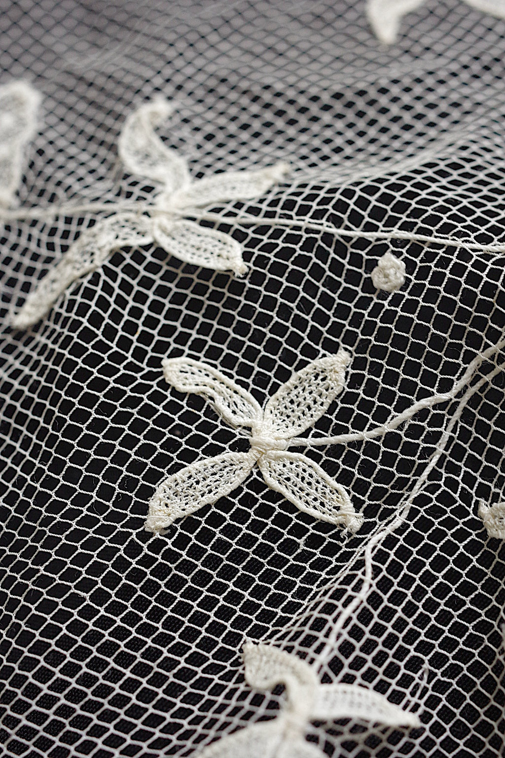 アンティークレース dentelle ancienne 大きなベール 9