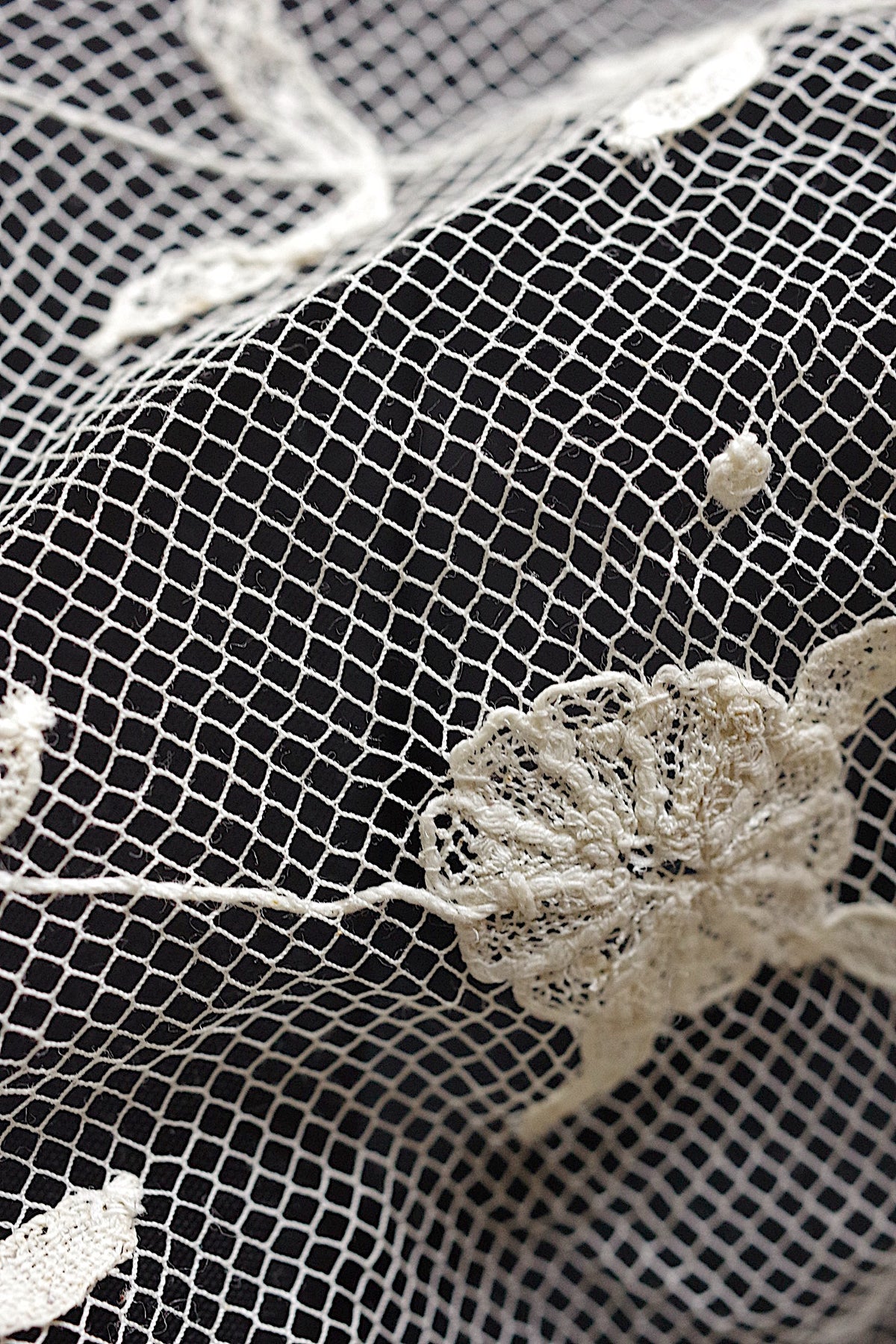 アンティークレース dentelle ancienne 大きなベール 10