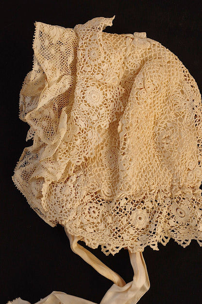 アンティークレース antique dentelle アンティークレース bonnet 2つ .FR A Ll'EPOQUE