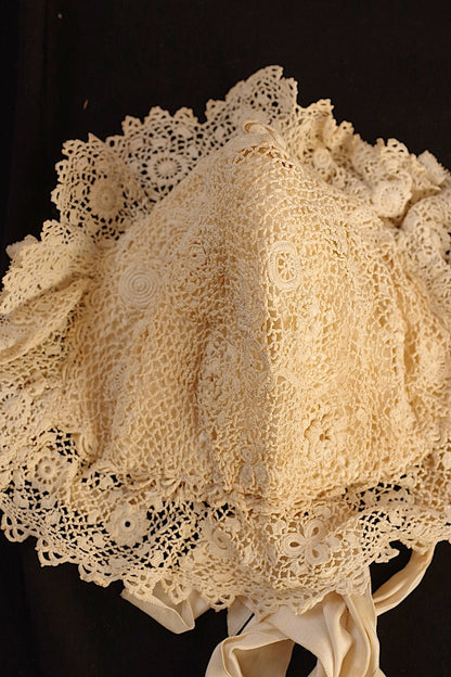 アンティークレース antique dentelle アンティークレース bonnet 2つ .FR A Ll'EPOQUE