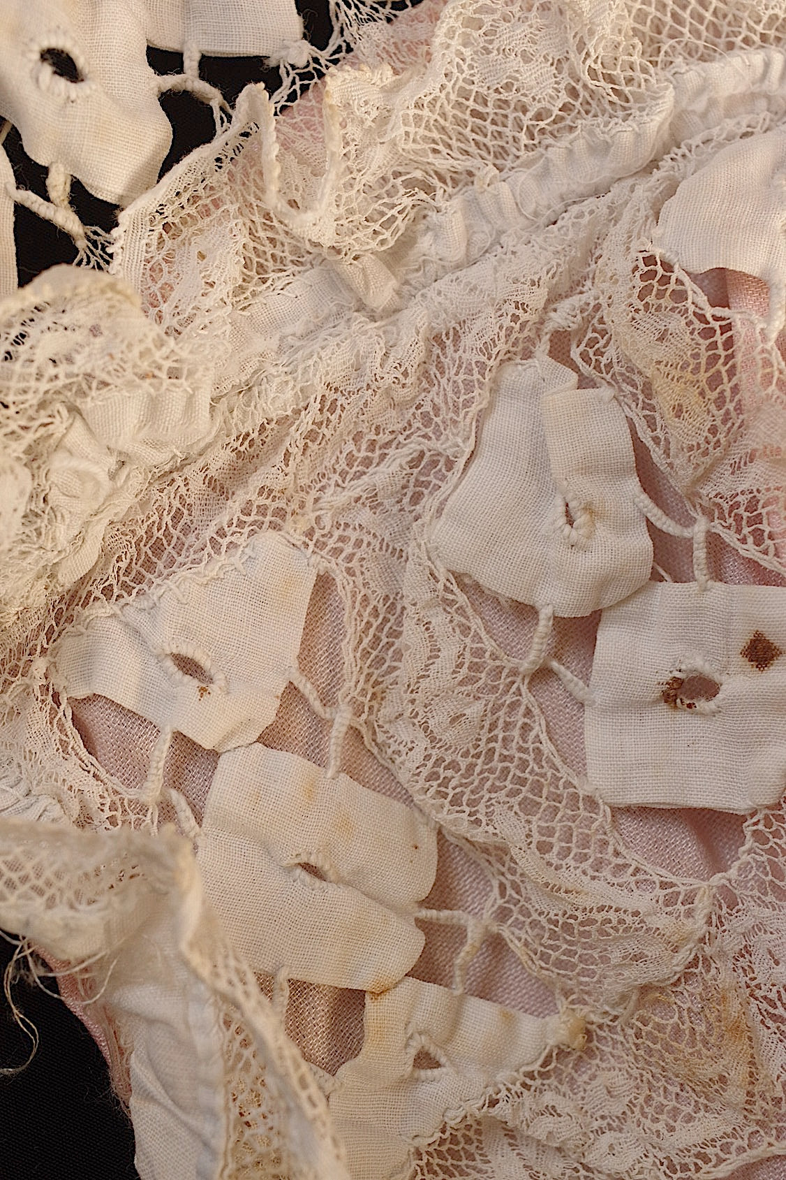 アンティークレース antique dentelle アンティークレース bonnet 2つ .FR A Ll'EPOQUE