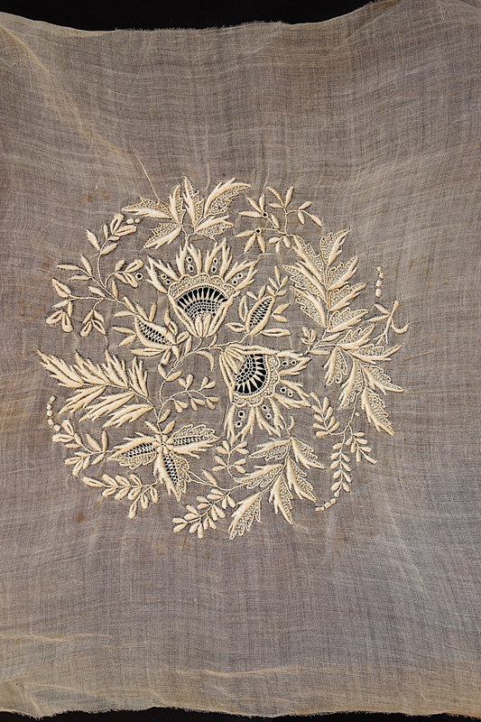 アンティークレース　刺繍ハギレ lots2