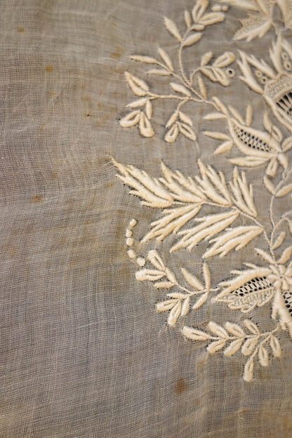 アンティークレース　刺繍ハギレ lots2