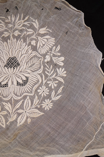 アンティークレース　刺繍ハギレ lots2