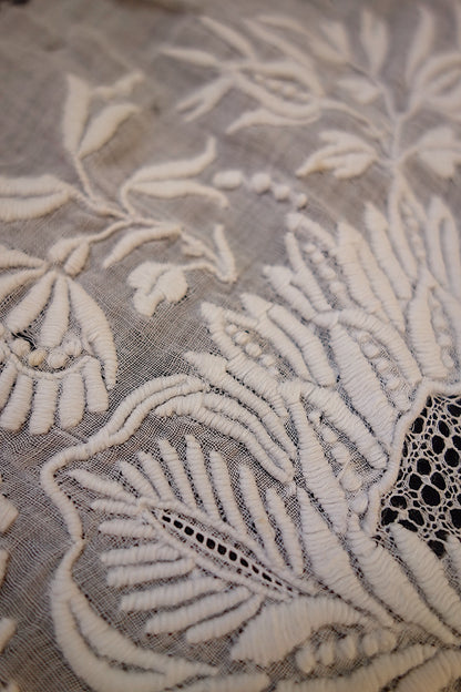 アンティークレース　刺繍ハギレ lots2