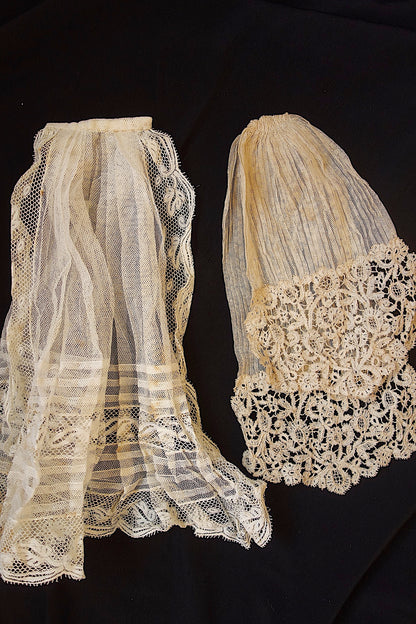 アンティークレース ジャボ2つ