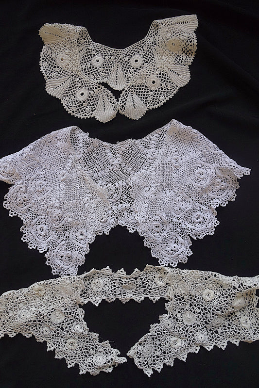 アンティークレース 襟3つ