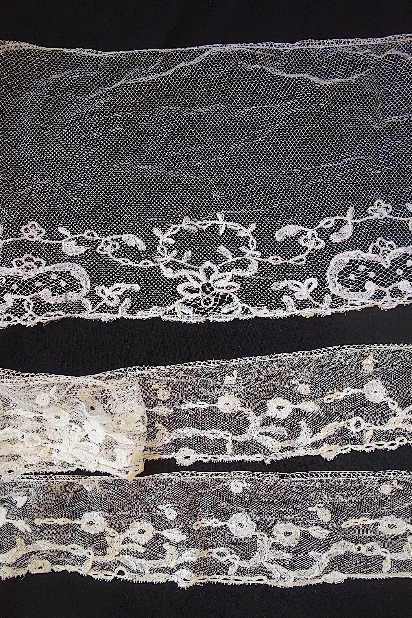 アンティークレース　アプリカッションアングレテール　