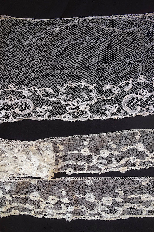 アンティークレース　アプリカッションアングレテール　