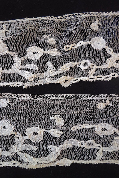 アンティークレース　アプリカッションアングレテール　