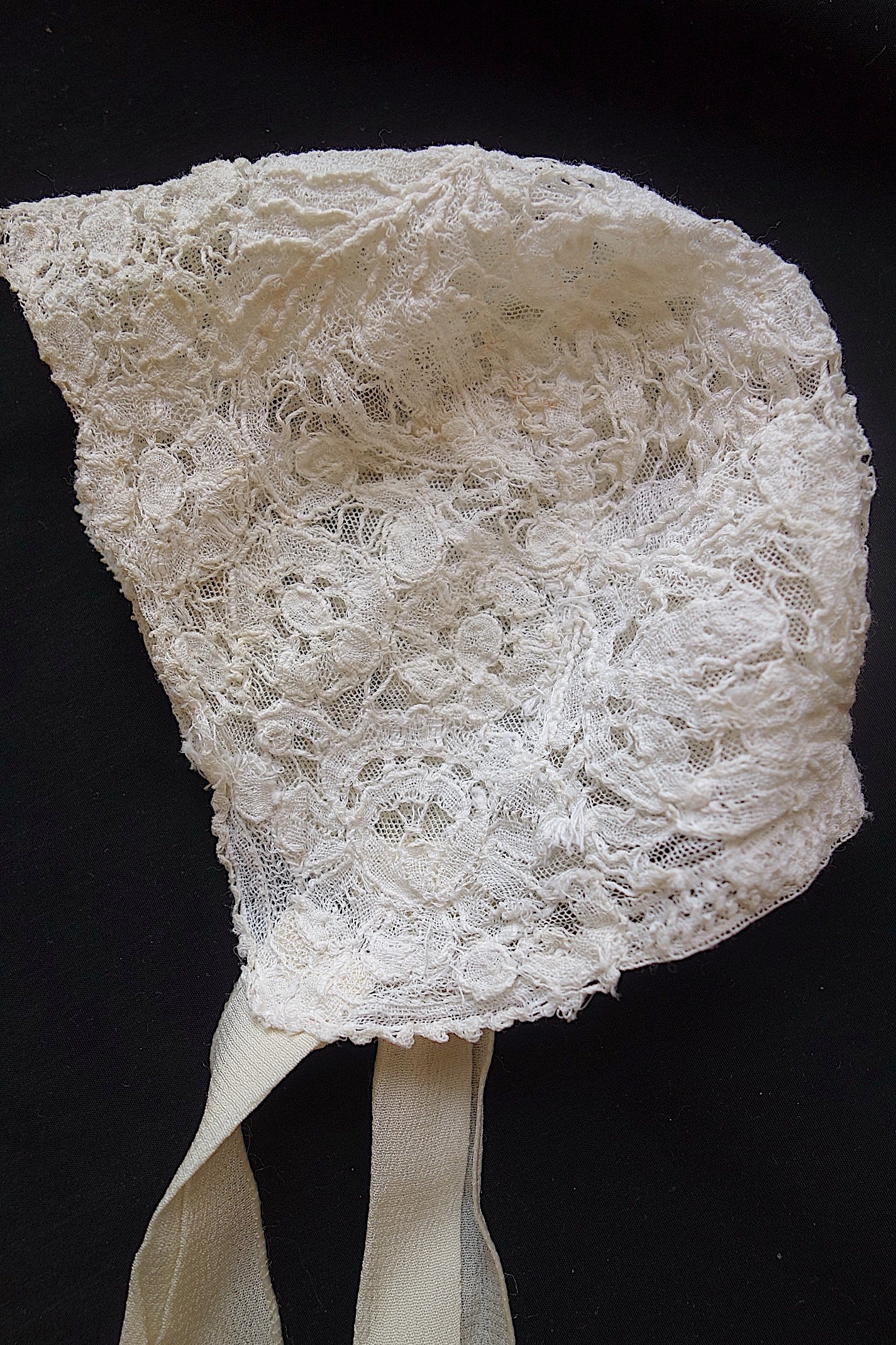 アンティークレース　ボネ　2つ