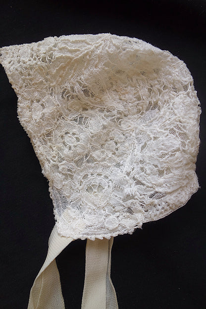 アンティークレース　ボネ　2つ