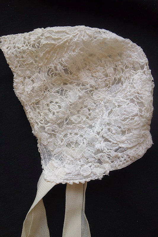 アンティークレース　ボネ　2つ