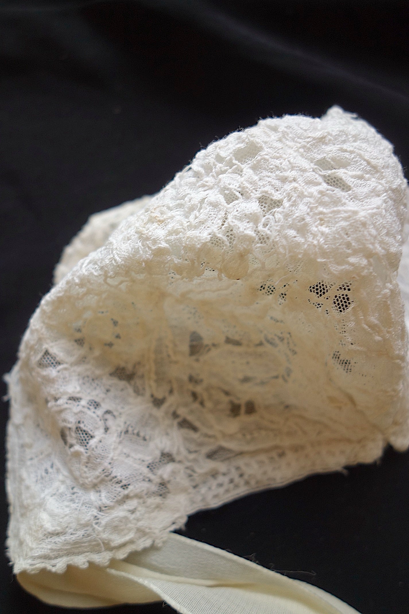 アンティークレース　ボネ　2つ