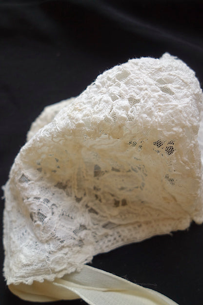 アンティークレース　ボネ　2つ