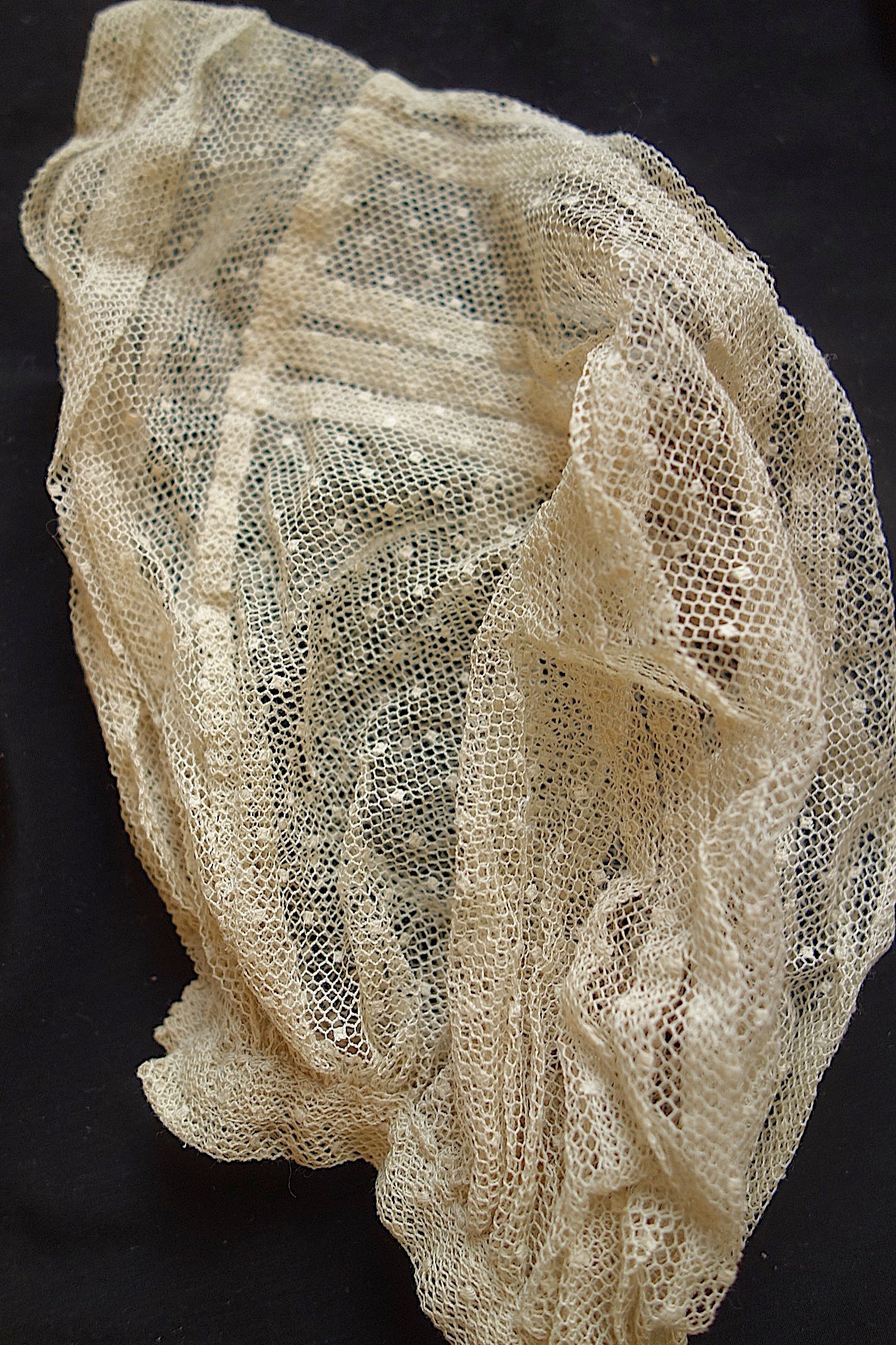 アンティークレース　ボネ　2つ