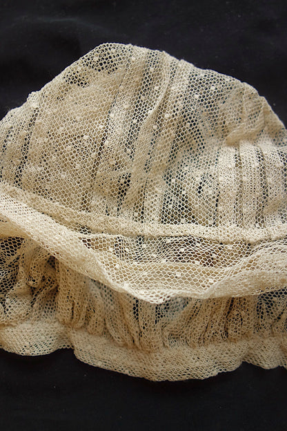 アンティークレース　ボネ　2つ