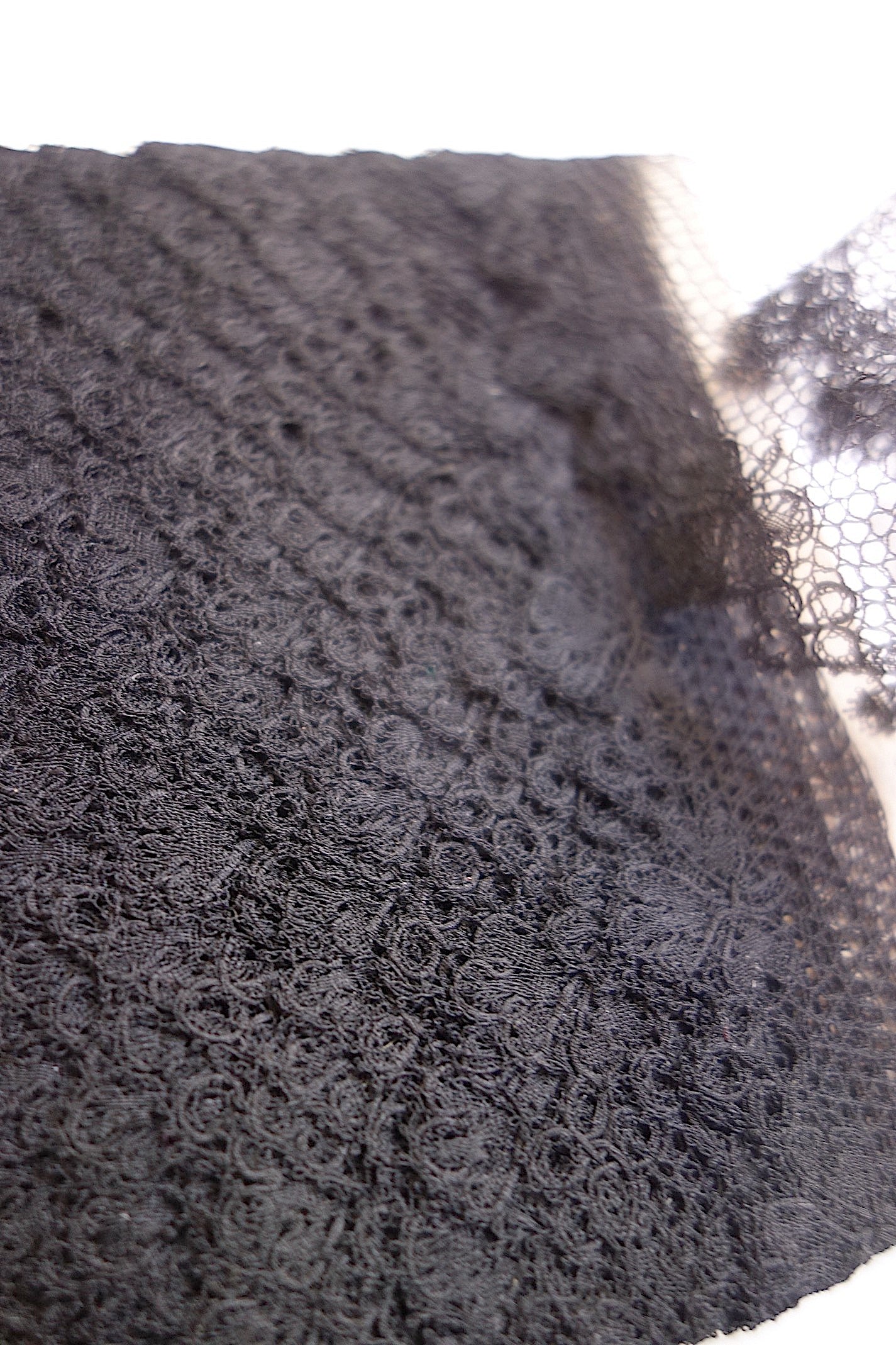 アンティークレース 黒レース　lots1 ブロンド