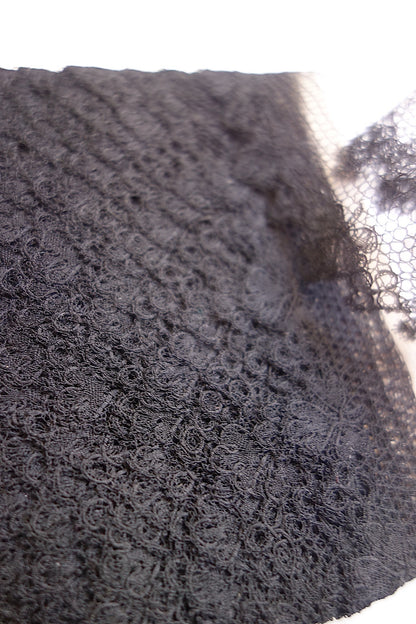 アンティークレース 黒レース　lots1 ブロンド