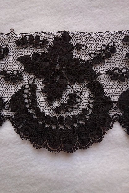 アンティークレース 黒レース　lots1 ブロンド