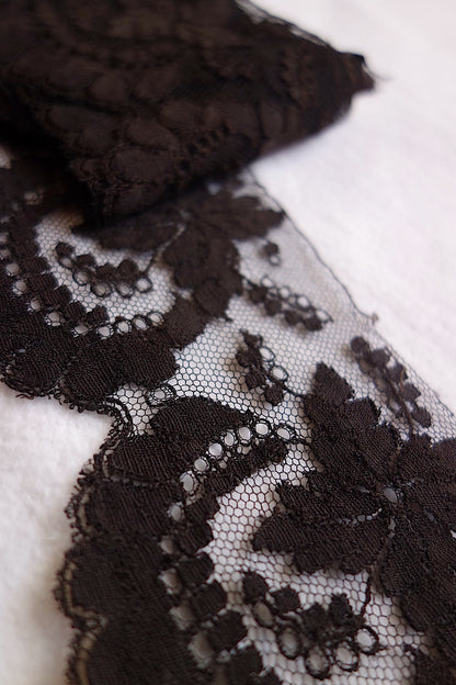 アンティークレース 黒レース　lots1 ブロンド