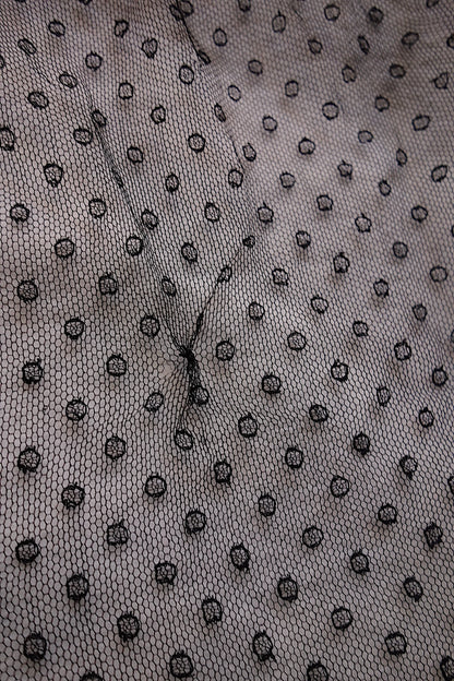 アンティークレース 黒レース　lots1 ブロンド