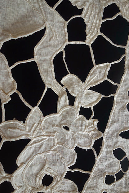 アンティーク刺繍　クロス　カーテン