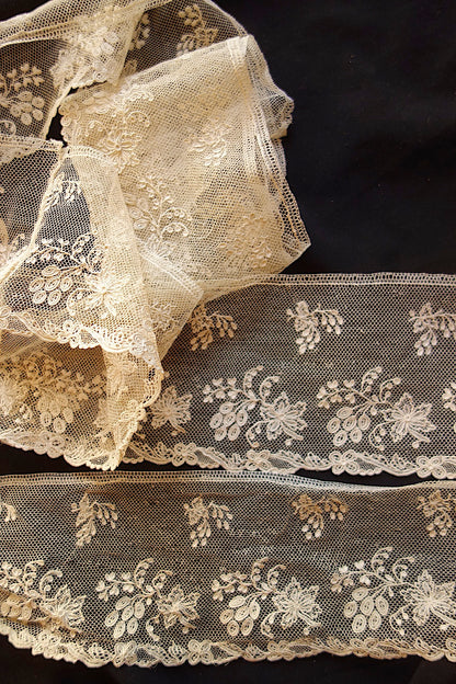 アンティークレース アランソン　60＋90cm　40cm