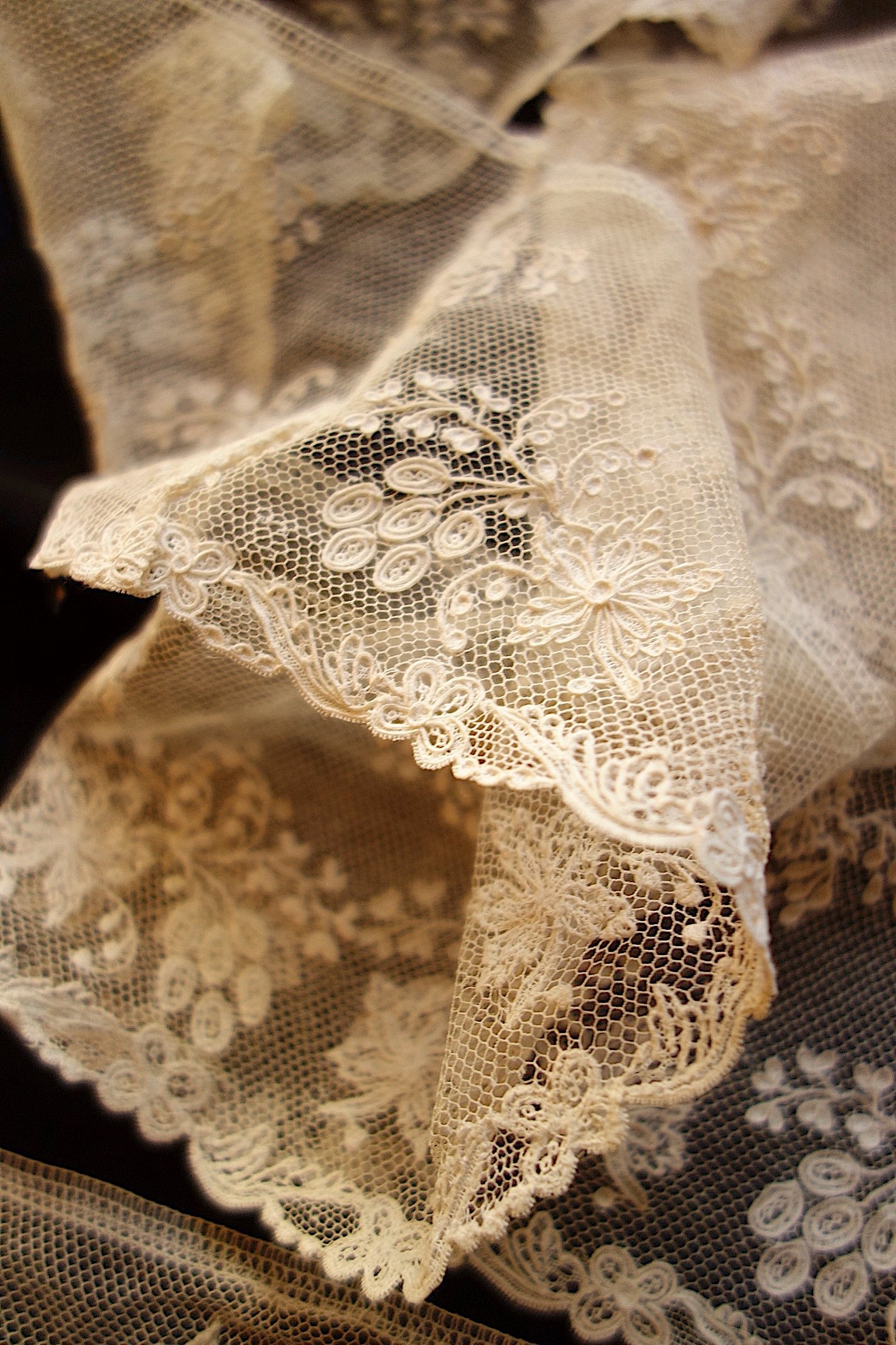 アンティークレース アランソン　60＋90cm　40cm