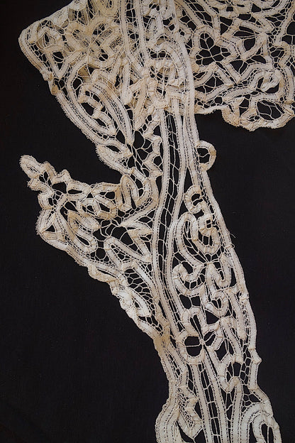 アンティークレース　ブロードレース襟