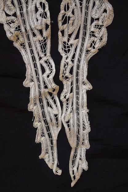 アンティークレース　ブロードレース襟