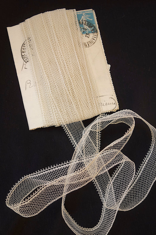 アンティークレース　無地チュールテープ