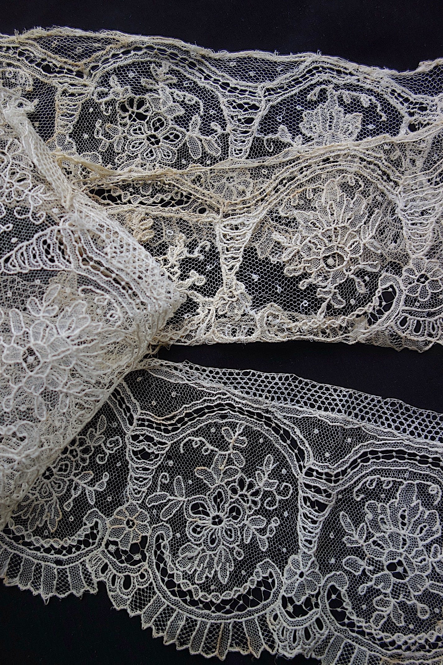 アンティークレース　ブリュクセルレース　62cm 65cm