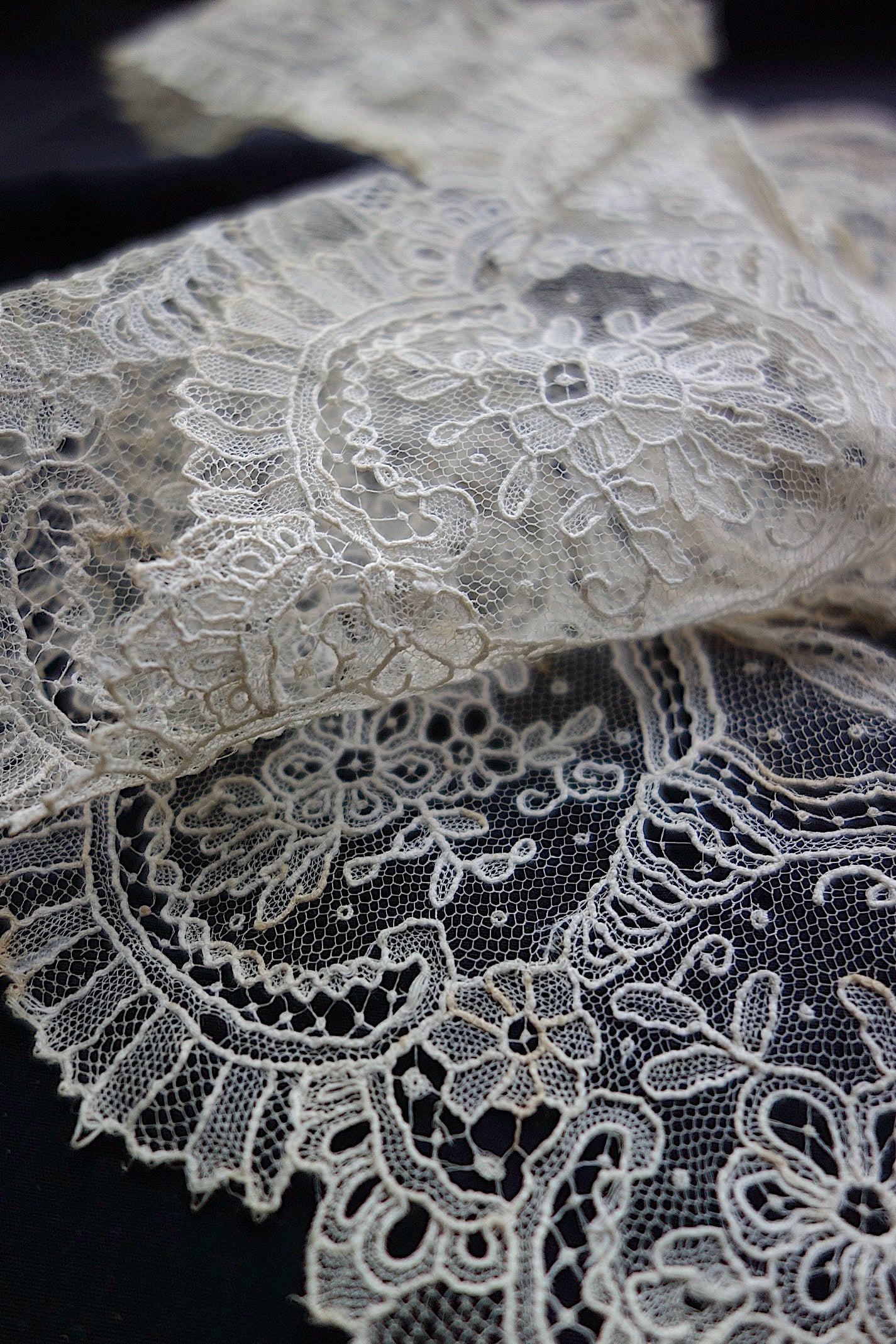 アンティークレース　ブリュクセルレース　62cm 65cm