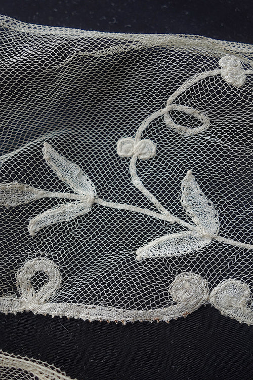 アンティークレース　アプリカッションアングレテール　203cm 300cm